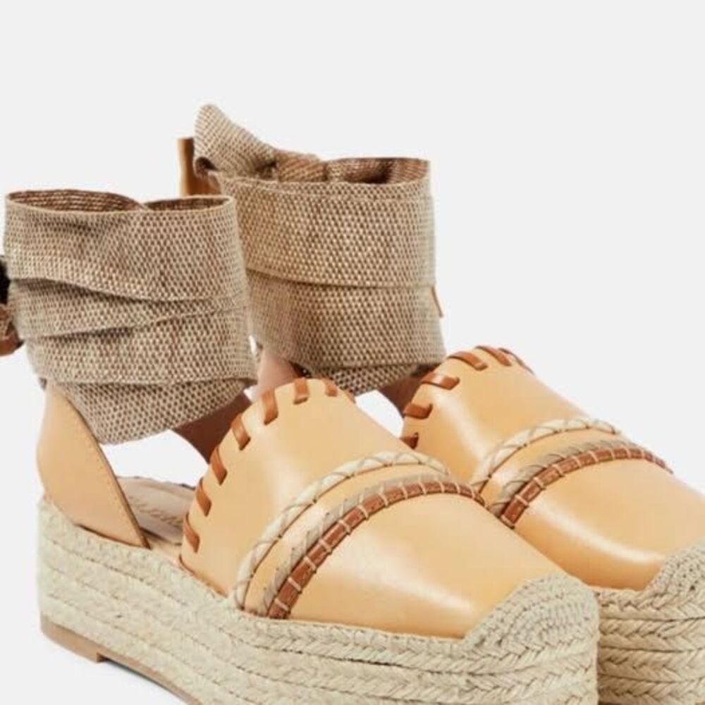 Ulla Johnson Leather platform espadrilles NWT SIZE 38